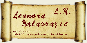 Leonora Malavrazić vizit kartica